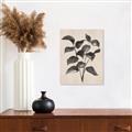 Picture of Black Linen Leaves IV _GroupedProduct_Rectangle_Portrait_Canvas_
