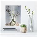 Picture of Cotton Flower In Vase II _GroupedProduct_Rectangle_Portrait_Canvas_