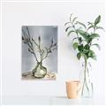 Picture of Cotton Flower In Vase II _GroupedProduct_Rectangle_Portrait_Canvas_