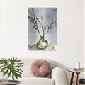 Picture of Cotton Flower In Vase II _GroupedProduct_Rectangle_Portrait_Canvas_