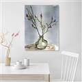 Picture of Cotton Flower In Vase II _GroupedProduct_Rectangle_Portrait_Canvas_