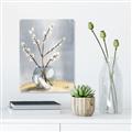 Picture of Cotton Flower In Vase _GroupedProduct_Rectangle_Portrait_Canvas_