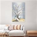 Picture of Cotton Flower In Vase _GroupedProduct_Rectangle_Portrait_Canvas_