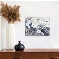 Picture of Modern Blue Floral _GroupedProduct_Rectangle_Landscape_Canvas_