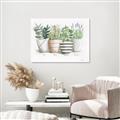 Picture of Pots With Flower I _GroupedProduct_Rectangle_Landscape_Canvas_