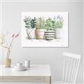 Picture of Pots With Flower I _GroupedProduct_Rectangle_Landscape_Canvas_
