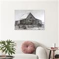Picture of Gray Wooden Barn _GroupedProduct_Rectangle_Landscape_Canvas_