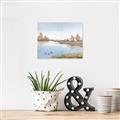 Picture of Three Cabin And Loons _GroupedProduct_Rectangle_Landscape_Canvas_