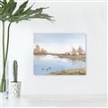 Picture of Three Cabin And Loons _GroupedProduct_Rectangle_Landscape_Canvas_
