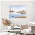 Picture of Three Cabin And Loons _GroupedProduct_Rectangle_Landscape_Canvas_