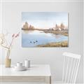 Picture of Three Cabin And Loons _GroupedProduct_Rectangle_Landscape_Canvas_