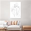 Picture of Stencil Floral Art II _GroupedProduct_Rectangle_Portrait_Canvas_