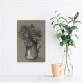 Picture of Charcoal Flower Drawing I _GroupedProduct_Rectangle_Portrait_Canvas_