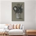 Picture of Charcoal Flower Drawing II _GroupedProduct_Rectangle_Portrait_Canvas_