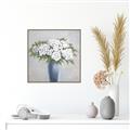 Picture of Flower in blue jar _GroupedProduct_Square_Canvas_Framed_