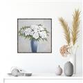 Picture of Flower in blue jar _GroupedProduct_Square_Canvas_Framed_