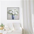 Picture of Flower in blue jar _GroupedProduct_Square_Canvas_Framed_