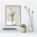 Picture of Dried Flower In Vase _GroupedProduct_Rectangle_Portrait_Canvas_Framed_