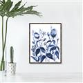 Picture of Blue Flower III _GroupedProduct_Rectangle_Portrait_Canvas_Framed_
