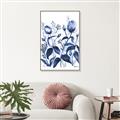 Picture of Blue Flower III _GroupedProduct_Rectangle_Portrait_Canvas_Framed_