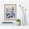 Picture of Blue Flower IV _GroupedProduct_Rectangle_Portrait_Canvas_Framed_
