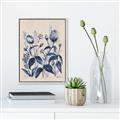 Picture of Blue Flower IV _GroupedProduct_Rectangle_Portrait_Canvas_Framed_