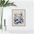 Picture of Blue Flower IV _GroupedProduct_Rectangle_Portrait_Canvas_Framed_