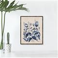 Picture of Blue Flower IV _GroupedProduct_Rectangle_Portrait_Canvas_Framed_