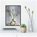 Picture of Cotton Flower In Vase II _GroupedProduct_Rectangle_Portrait_Canvas_Framed_