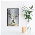 Picture of Cotton Flower In Vase II _GroupedProduct_Rectangle_Portrait_Canvas_Framed_