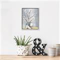 Picture of Cotton Flower In Vase _GroupedProduct_Rectangle_Portrait_Canvas_Framed_