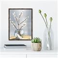 Picture of Cotton Flower In Vase _GroupedProduct_Rectangle_Portrait_Canvas_Framed_