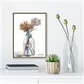 Picture of Flower In Bottle _GroupedProduct_Rectangle_Portrait_Canvas_Framed_
