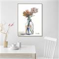 Picture of Flower In Bottle _GroupedProduct_Rectangle_Portrait_Canvas_Framed_