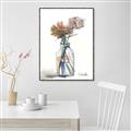 Picture of Flower In Bottle _GroupedProduct_Rectangle_Portrait_Canvas_Framed_