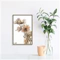 Picture of Linen Daisies _GroupedProduct_Rectangle_Portrait_Canvas_Framed_