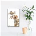 Picture of Linen Daisies _GroupedProduct_Rectangle_Portrait_Canvas_Framed_