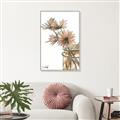 Picture of Linen Daisies _GroupedProduct_Rectangle_Portrait_Canvas_Framed_