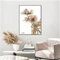 Picture of Linen Daisies _GroupedProduct_Rectangle_Portrait_Canvas_Framed_