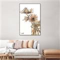 Picture of Linen Daisies _GroupedProduct_Rectangle_Portrait_Canvas_Framed_