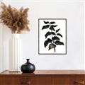 Picture of Black Leaves II _GroupedProduct_Rectangle_Portrait_Canvas_Framed_