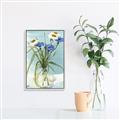 Picture of Street Flower In Bottle Water _GroupedProduct_Rectangle_Portrait_Canvas_Framed_