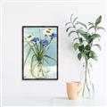 Picture of Street Flower In Bottle Water _GroupedProduct_Rectangle_Portrait_Canvas_Framed_