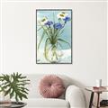 Picture of Street Flower In Bottle Water _GroupedProduct_Rectangle_Portrait_Canvas_Framed_