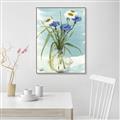 Picture of Street Flower In Bottle Water _GroupedProduct_Rectangle_Portrait_Canvas_Framed_