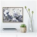 Picture of Modern Blue Floral _GroupedProduct_Rectangle_Landscape_Canvas_Framed_
