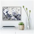 Picture of Modern Blue Floral _GroupedProduct_Rectangle_Landscape_Canvas_Framed_