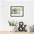 Picture of Pots With Flower _GroupedProduct_Rectangle_Landscape_Canvas_Framed_