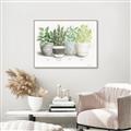 Picture of Pots With Flower _GroupedProduct_Rectangle_Landscape_Canvas_Framed_