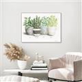 Picture of Pots With Flower _GroupedProduct_Rectangle_Landscape_Canvas_Framed_